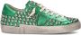 Philippe Model Studded Leather Urban Sneakers Green Dames - Thumbnail 7