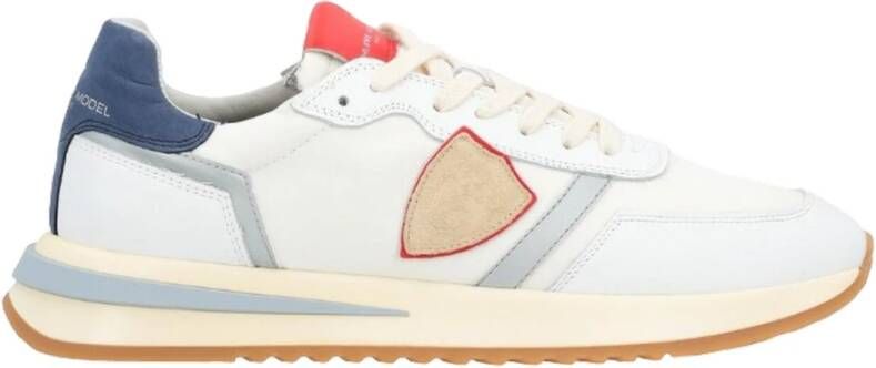 Philippe Model Casual Tropez 2.1 Sneakers Wit Blauw Rood Multicolor Heren