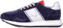 Philippe Model Suède Logo Sneakers Rubberen Zool Blue Heren - Thumbnail 19