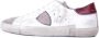 Philippe Model Suède Logo Sneakers Rubberen Zool White Heren - Thumbnail 3