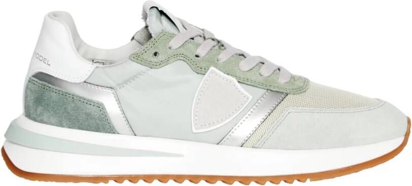 Philippe Model Trendy Groene Sneakers Ss23 Groen Dames