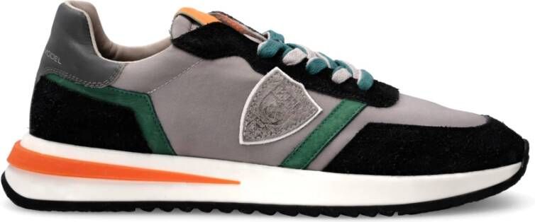 Philippe Model Tropez 2.1 Hardloopschoenen Grijs Oranje Gray Heren