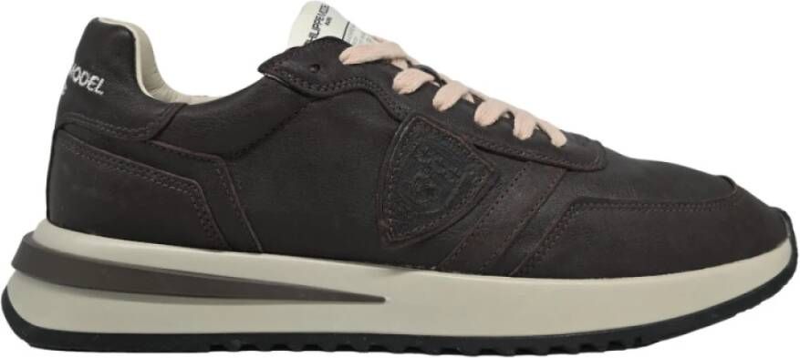 Philippe Model Tropez 2.1 Lage Sneakers Bruin Black Heren