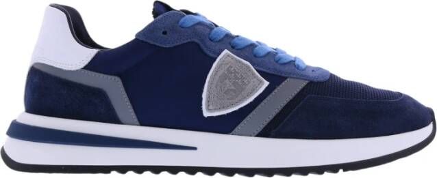 Philippe Model Blauwe Tropez 2.1 Sneakers met Contrasterende Details Blauw Heren