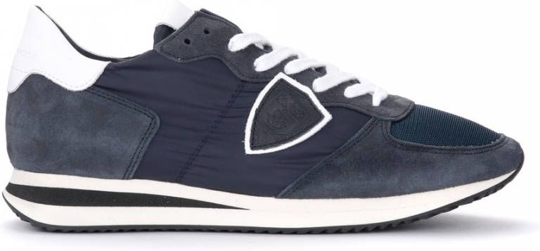 Philippe Model men's shoes suede trainers sneakers Trpx Blauw Heren