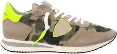 Philippe Model Trpx Camouflage Sneaker voor Heren Groen Heren