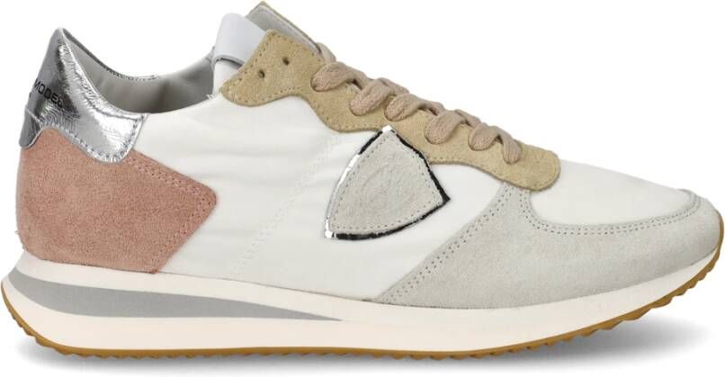 Philippe Model Stijlvolle Sneakers met Bruine EVA Zool Beige Dames