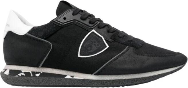 Philippe Model Zwarte Trpx Lage Sneakers Black Heren