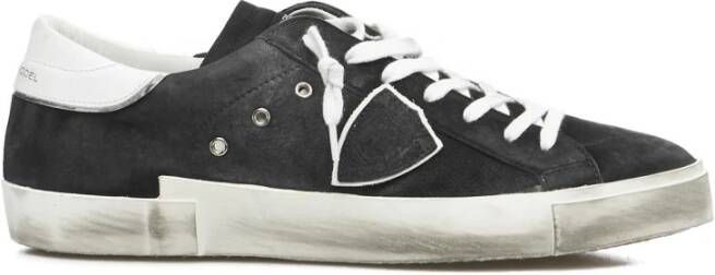 Philippe Model Vernielde Contrast Sneakers Black Heren