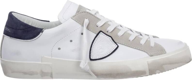 Philippe Model Sneakers met vintage-geïnspireerd ontwerp White