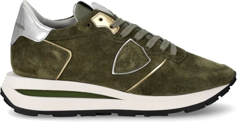 Philippe Model Vintage-geïnspireerde Tropez Haute sneakers Green Dames