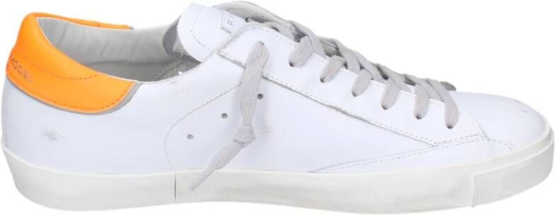 Philippe Model Prsx Leren Sneaker voor Mannen White Heren