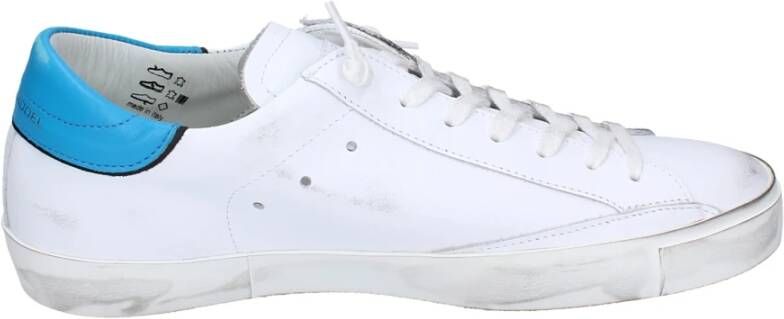 Philippe Model Vintage Leren Heren Sneakers White Heren