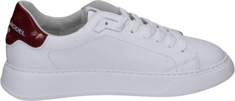 Philippe Model Vintage Leren Heren Sneakers White Heren