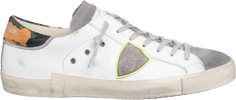 Philippe Model Vintage Multikleur Sneakers White Heren