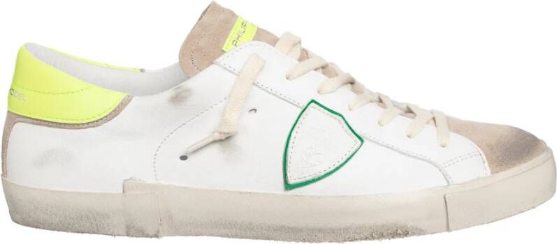 Philippe Model Vintage Multikleur Sneakers White Heren