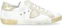 Philippe Model Vintage Sneaker in wit goud blauw White Dames - Thumbnail 1