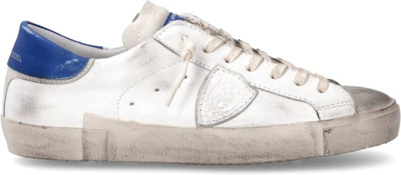 Philippe Model Vintage street style sneaker met spiegeldetails White Heren