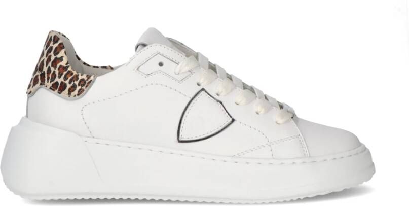 Philippe Model Witte Beige Tennisschoenen White Dames