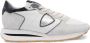 Philippe Model Witte en Zwarte Leren Sneaker Gray Heren - Thumbnail 1