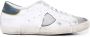 Philippe Model Witte Sneakers Logo Suède Rubberen Zool White Heren - Thumbnail 14