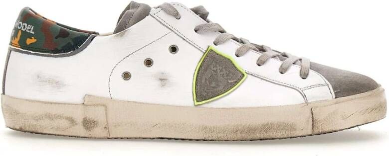 Philippe Model Witte Groene Sneakers White Heren