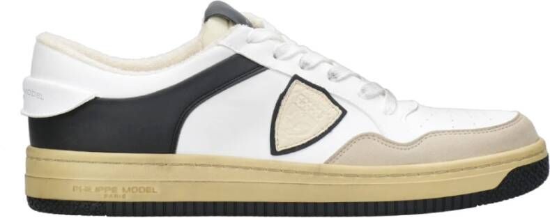 Philippe Model Witte High-top Sneakers van Maïs Microvezel Wit Heren