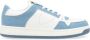 Philippe Model Witte leren en denim sneakers Blue Heren - Thumbnail 1