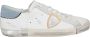 Philippe Model Witte Leren Lage Sneakers Multicolor Heren - Thumbnail 1