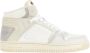 Philippe Model Witte Leren Mid-Top Sneakers White Heren - Thumbnail 1