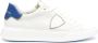 Philippe Model Witte Leren Sneakers met Blauw Detail White Heren - Thumbnail 1