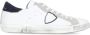 Philippe Model Witte Leren Sneakers met Contrasterende Details White Heren - Thumbnail 1