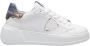 Philippe Model Witte leren sneakers met gouden hiel White Dames - Thumbnail 1