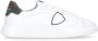 Philippe Model Witte Leren Sneakers met Logodetails White Heren - Thumbnail 1