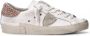 Philippe Model Witte leren sneakers met roze hiel White Dames - Thumbnail 2