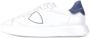 Philippe Model Witte Leren Sneakers Rubberen Zool White Heren - Thumbnail 1