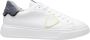 Philippe Model Witte Leren Sneakers Veterschoenen White Heren - Thumbnail 1