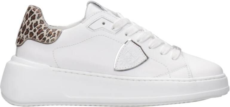 Philippe Model Witte Luipaard Sneakers White Dames