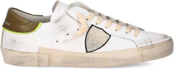 Philippe Model Witte Platte Schoenen Paris Sneaker White Heren