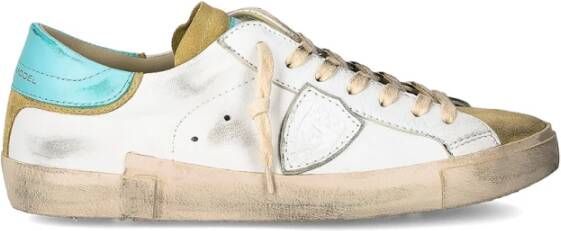 Philippe Model Witte Platte Schoenen Paris Sneaker White Heren