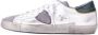 Philippe Model Witte Sneakers Logo Suède Rubberen Zool White Heren - Thumbnail 7