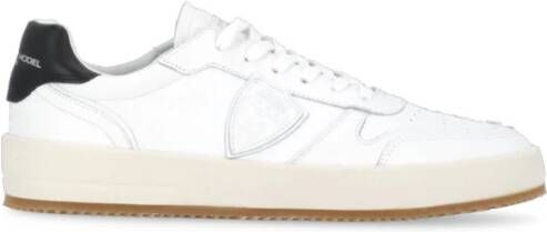 Philippe Model Witte Sneakers met Iconische Patch White Heren