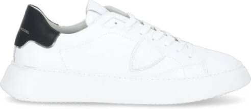 Philippe Model Witte Sneakers met Logo Hiel White Heren