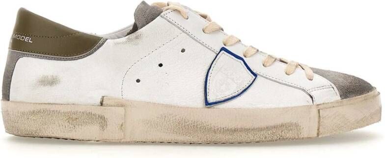 Philippe Model Witte Sneakers Parijse Stijl White Heren