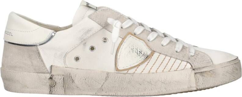 Philippe Model Witte platte schoenen Paris sneaker White Heren