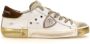 Philippe Model Sneakers Prsx Tennis Vrouwen Goud Bruin White Dames - Thumbnail 10