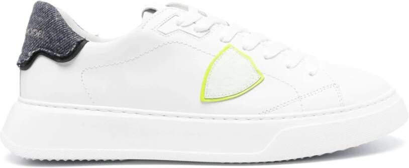 Philippe Model Witte Temple Lage Sneakers White Heren