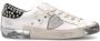 Philippe Model Gestudde Tennissneakers Wit Zwart White - Thumbnail 1