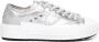 Philippe Model Zilveren Leren Sneakers met Metalen Detail Gray Dames - Thumbnail 1