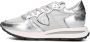 PHILIPPE MODEL Lage Sneakers Dames Tropez Haute Low Woman Maat: 38 Materiaal: Leer Kleur: Zilver - Thumbnail 9